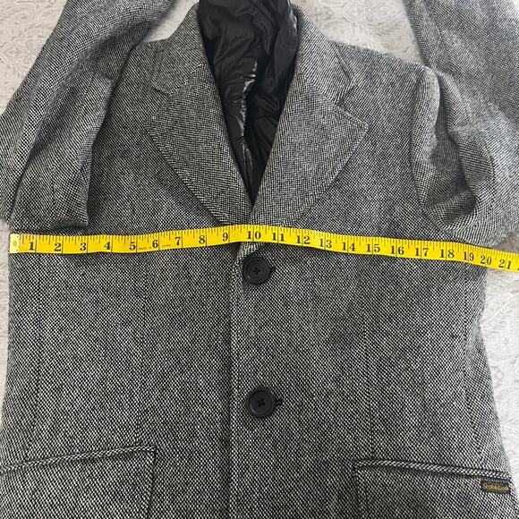 Scotch & Soda Wool Blend Tweed Jacket With Removable Puffer Innervest Size S - Picture 15 of 16